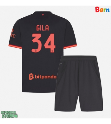 AC Milan Mario Gila #34 Replika Babytøj Tredje sæt Børn 2026-27 Kortærmet (+ Korte bukser)